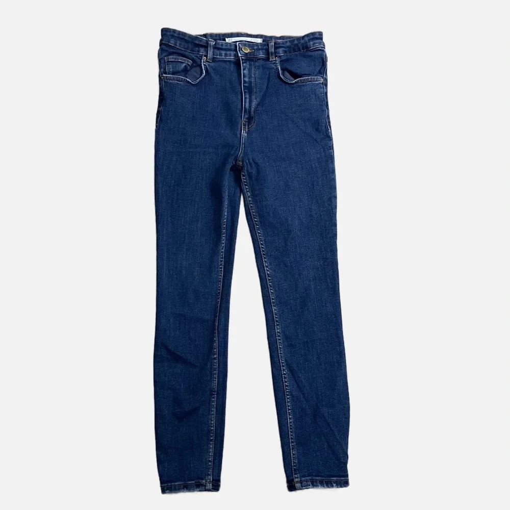 Zara Women’s Trafulac Denim Makers‎ Skinny Jeans High Rise Size 8 Blue